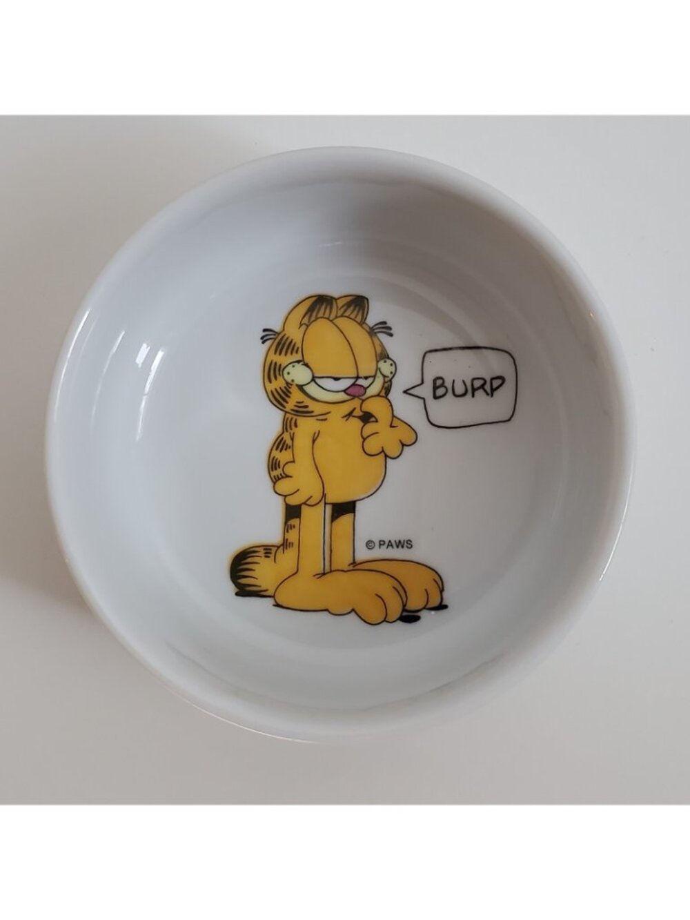 Vintage Garfield My Bowl Pet Dish Ceramic Cat Dog Burp Paws PAWS T.V. Character - Picture 3 of 7